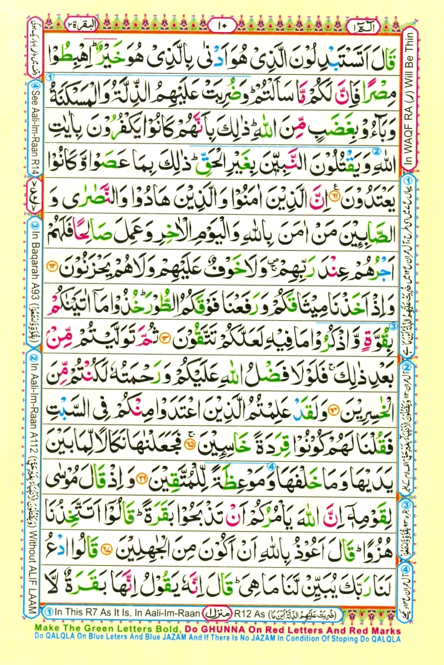 Holy Quran Para 1 (Alif Lam Meem) — Page 9 of 19