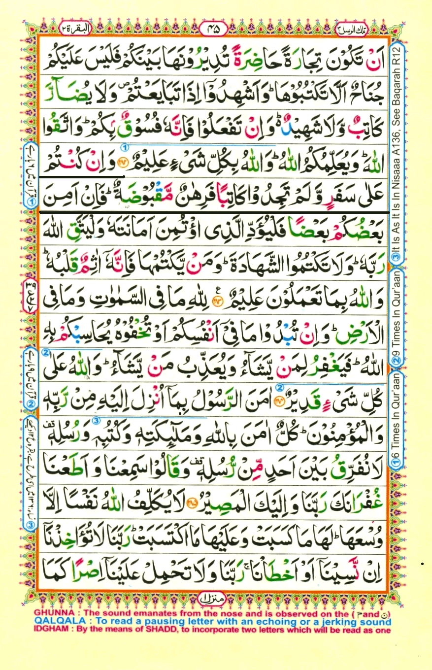 Holy Quran Para 3 (Tilkal Rusul) — Page 7 of 18