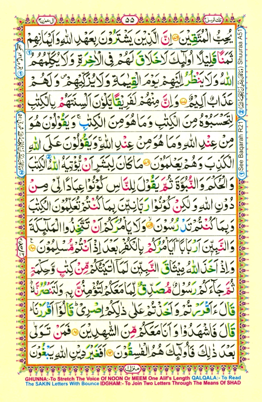 Holy Quran Para 3 (Tilkal Rusul) — Page 17 of 18